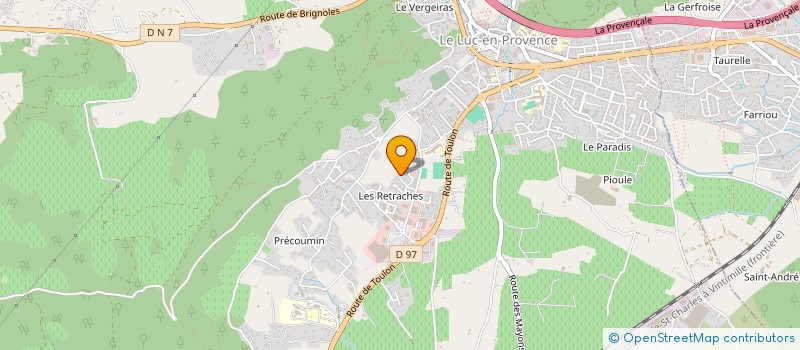 localisation de l'entreprise MONSIEUR VINCENT LABRUNE  LE LUC