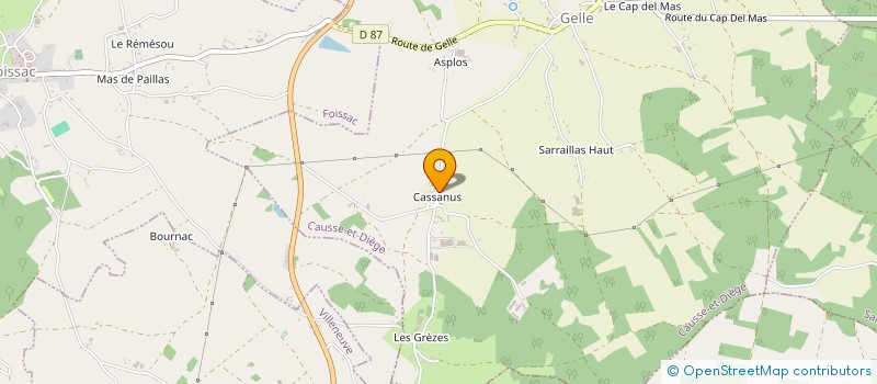 localisation de l'entreprise MONSIEUR VINCENT LACROIX à CAUSSE-ET-DIEGE