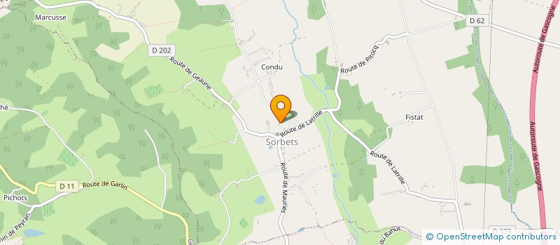 localisation de l'entreprise MONSIEUR VINCENT LAFENETRE  SORBETS