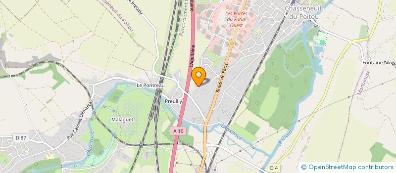 localisation de l'entreprise MONSIEUR VINCENT LAGEDAMOND  CHASSENEUIL-DU-POITOU