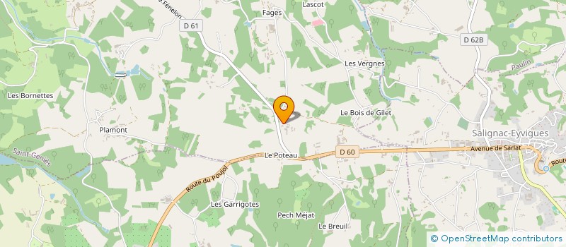 localisation de l'entreprise MONSIEUR VINCENT LAJOINIE  SAINT-GENIES