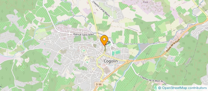 localisation de l'entreprise MONSIEUR VINCENT LAJUGIE à COGOLIN