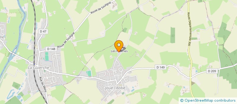 localisation de l'entreprise MONSIEUR VINCENT LAMBERT  JOUE-L'ABBE