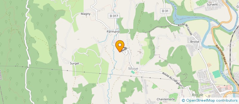 localisation de l'entreprise MONSIEUR VINCENT LAMBIN  MOYE