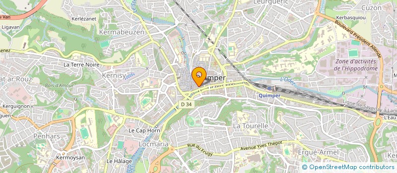 localisation de l'entreprise MONSIEUR VINCENT LAMOTTE à QUIMPER