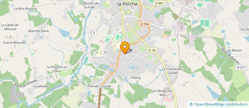 localisation de l'entreprise MONSIEUR VINCENT LANAUD  SAINT-YRIEIX-LA-PERCHE