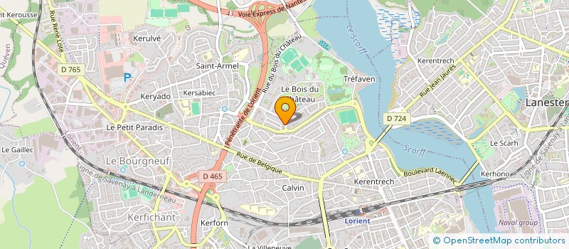 localisation de l'entreprise MONSIEUR VINCENT LANGLOIS  LORIENT