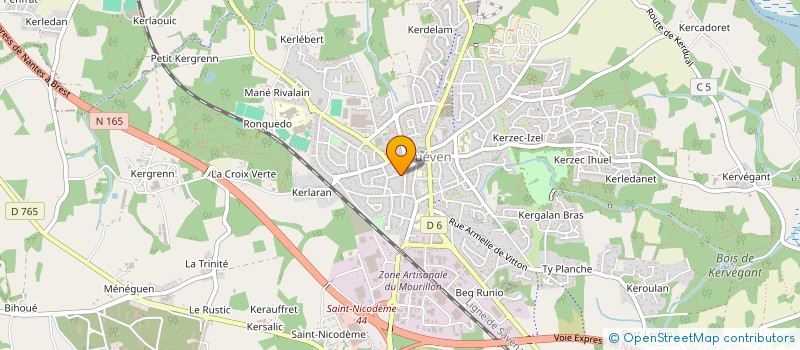 localisation de l'entreprise MONSIEUR VINCENT LANTIN  QUEVEN