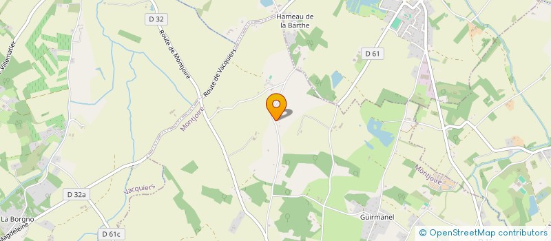 localisation de l'entreprise MONSIEUR VINCENT LAPORTE  MONTJOIRE