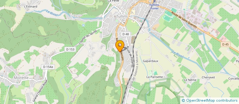 localisation de l'entreprise MONSIEUR VINCENT LARRIEU  TULLINS