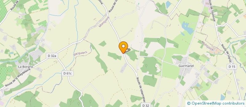 localisation de l'entreprise MONSIEUR VINCENT LASCOURS  MONTJOIRE