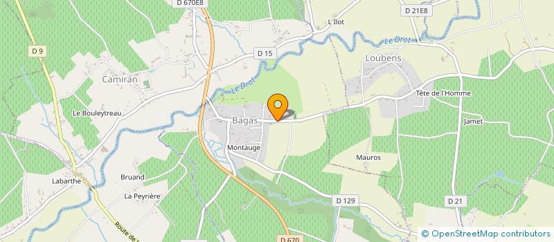 localisation de l'entreprise MONSIEUR VINCENT LASSALLETTE à BAGAS