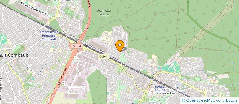 localisation de l'entreprise MONSIEUR VINCENT LATIGNY  ROISSY-EN-BRIE