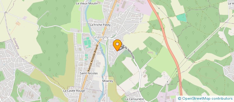 localisation de l'entreprise MONSIEUR VINCENT LATIMIER à GRAVIGNY