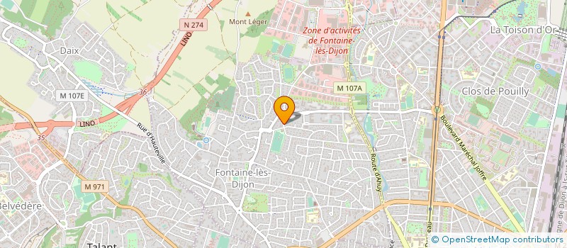 localisation de l'entreprise MONSIEUR VINCENT LATOUR à FONTAINE-LES-DIJON
