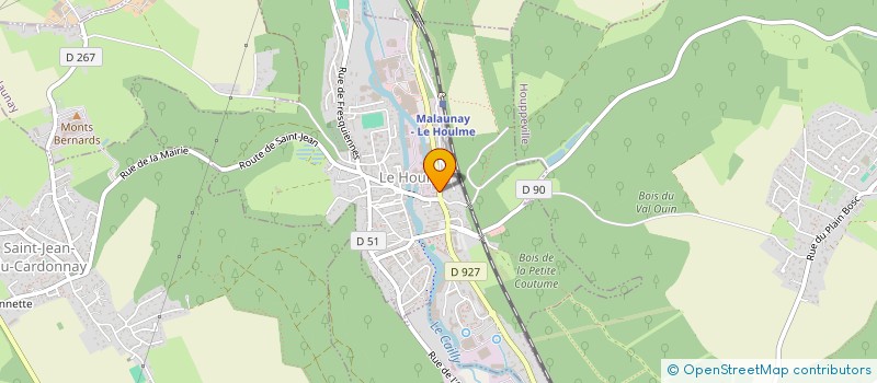 localisation de l'entreprise MONSIEUR VINCENT LAUDREL  LE HOULME