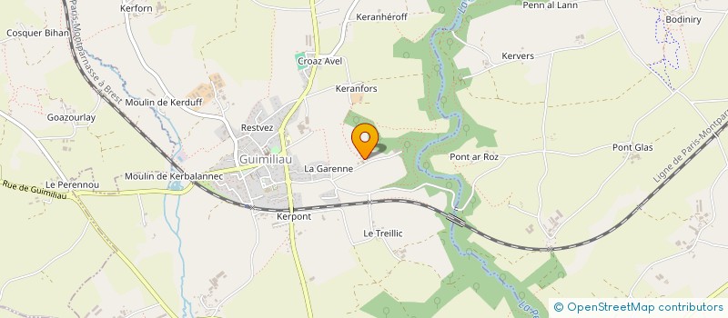 localisation de l'entreprise MONSIEUR VINCENT LAUNAY  GUIMILIAU