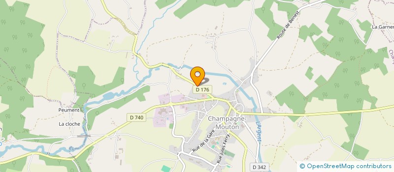 localisation de l'entreprise MONSIEUR VINCENT LAVIGNE à CHAMPAGNE-MOUTON