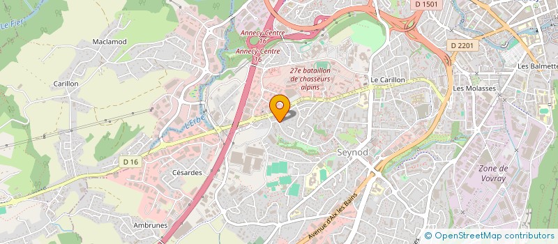 localisation de l'entreprise MONSIEUR VINCENT LAVOREL à ANNECY