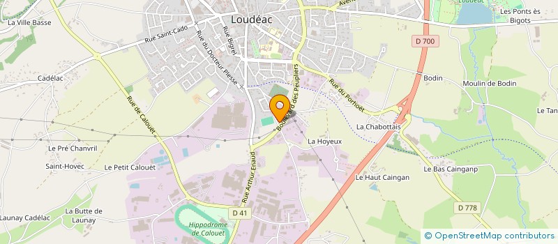 localisation de l'entreprise MONSIEUR VINCENT LE CLAIRE à LOUDEAC