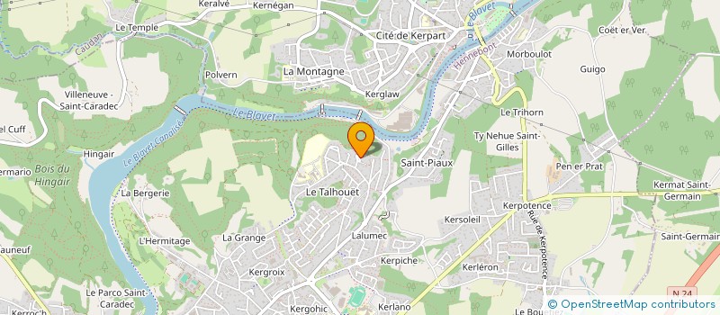 localisation de l'entreprise MONSIEUR VINCENT LE COLDROCH à HENNEBONT