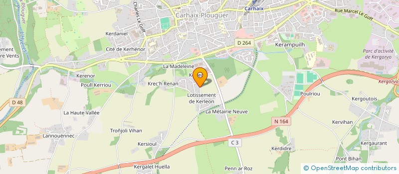 localisation de l'entreprise MONSIEUR VINCENT LE FAUCHEUR à CARHAIX-PLOUGUER