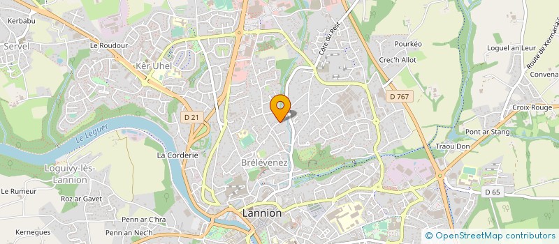 localisation de l'entreprise MONSIEUR VINCENT LE FLEM  LANNION