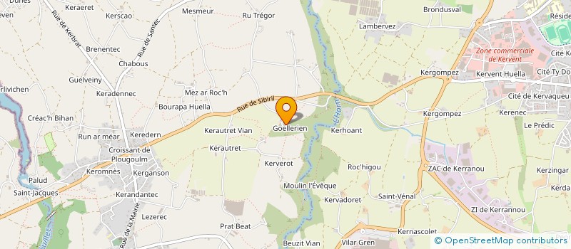 localisation de l'entreprise MONSIEUR VINCENT LE FOLL  PLOUGOULM