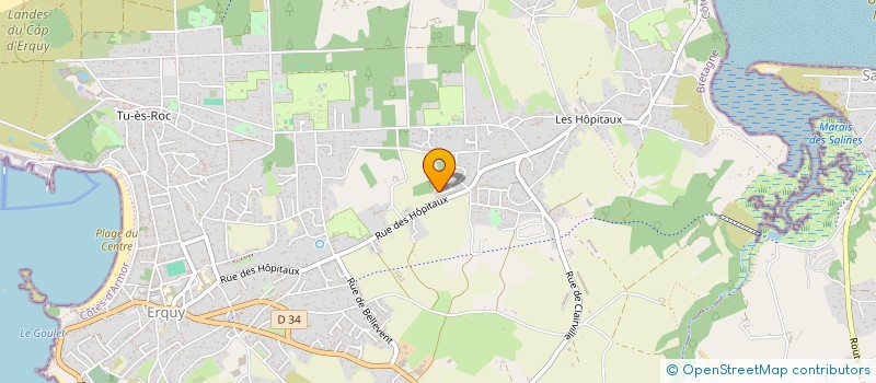 localisation de l'entreprise MONSIEUR VINCENT LE GALL  ERQUY