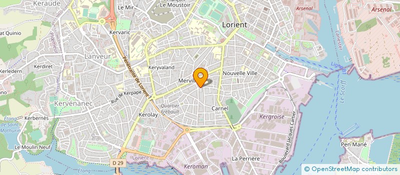 localisation de l'entreprise MONSIEUR VINCENT LE GOFF  LORIENT