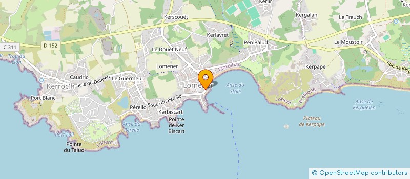 localisation de l'entreprise MONSIEUR VINCENT LE GRUMELEC à PLOEMEUR