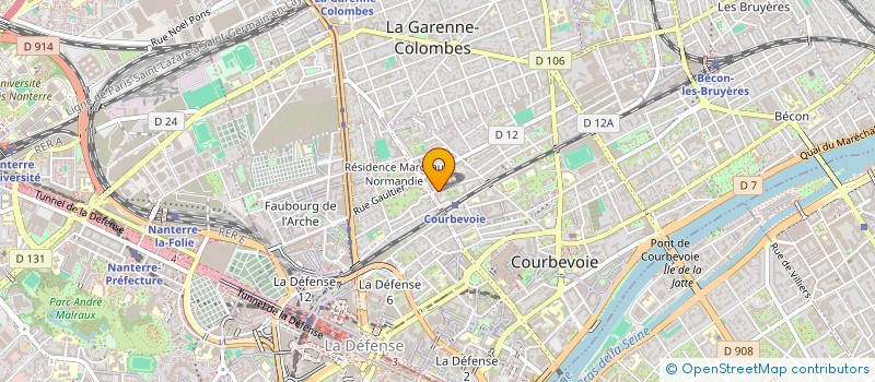 localisation de l'entreprise MONSIEUR VINCENT LE GUEN à COURBEVOIE