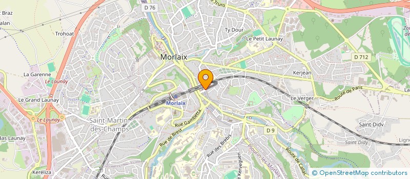 localisation de l'entreprise MONSIEUR VINCENT LE LUYER  MORLAIX