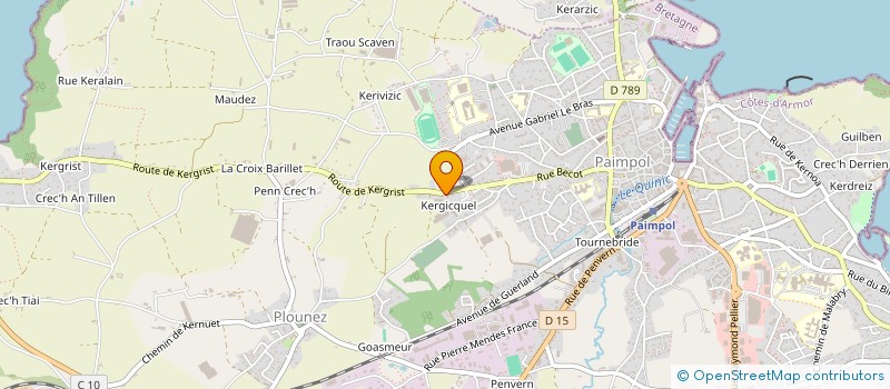 localisation de l'entreprise MONSIEUR VINCENT LE MERCIER  PAIMPOL