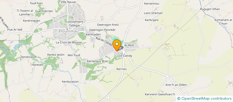 localisation de l'entreprise MONSIEUR VINCENT LE MOAL  PLOUMILLIAU