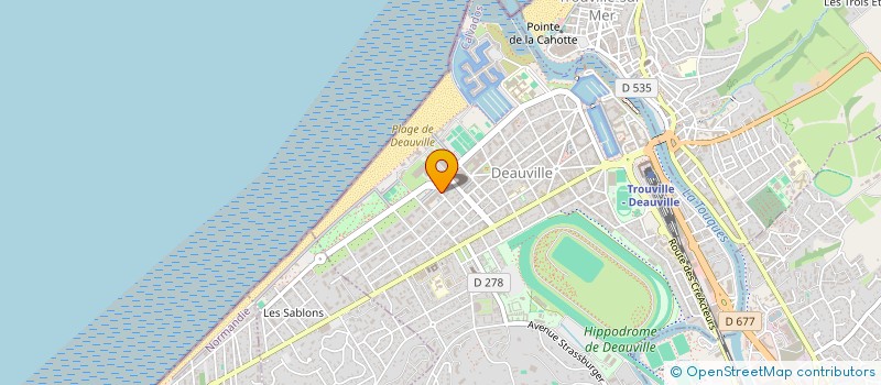 localisation de l'entreprise MONSIEUR VINCENT LE RIGUER  DEAUVILLE