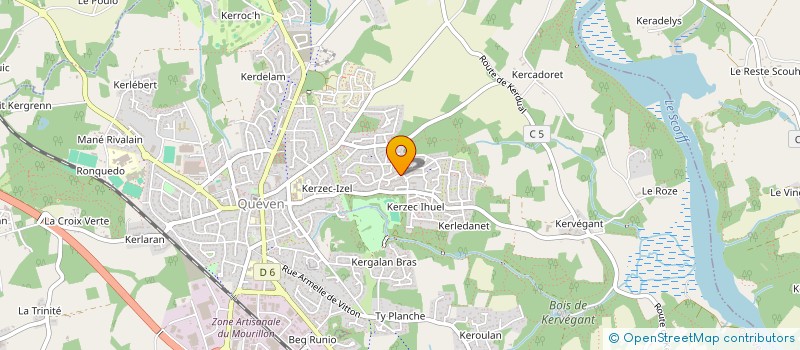 localisation de l'entreprise MONSIEUR VINCENT LE VIGOUROUX  QUEVEN