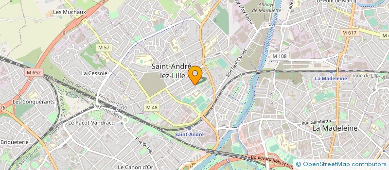 localisation de l'entreprise MONSIEUR VINCENT LEBEGUE  SAINT-ANDRE-LEZ-LILLE