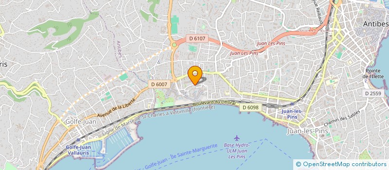 localisation de l'entreprise MONSIEUR VINCENT LEBEL à ANTIBES