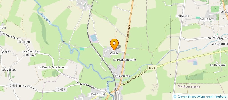 localisation de l'entreprise MONSIEUR VINCENT LECELLIER  ORVAL SUR SIENNE