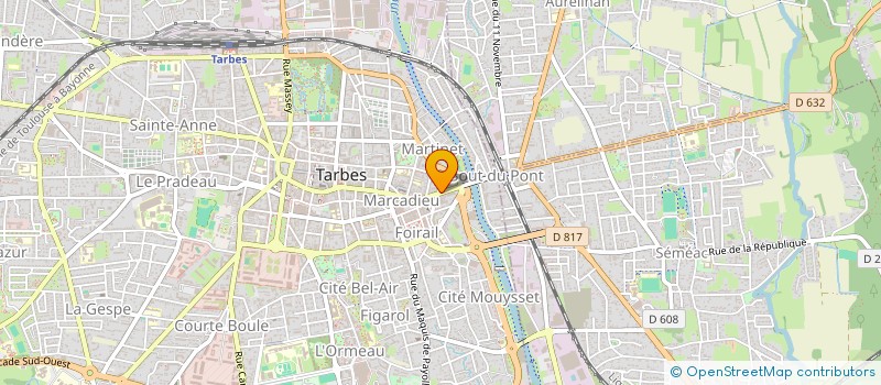 localisation de l'entreprise MONSIEUR VINCENT LECLERC  TARBES