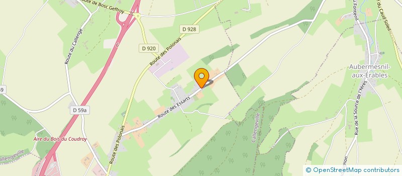 localisation de l'entreprise MONSIEUR VINCENT LECLERC  CALLENGEVILLE