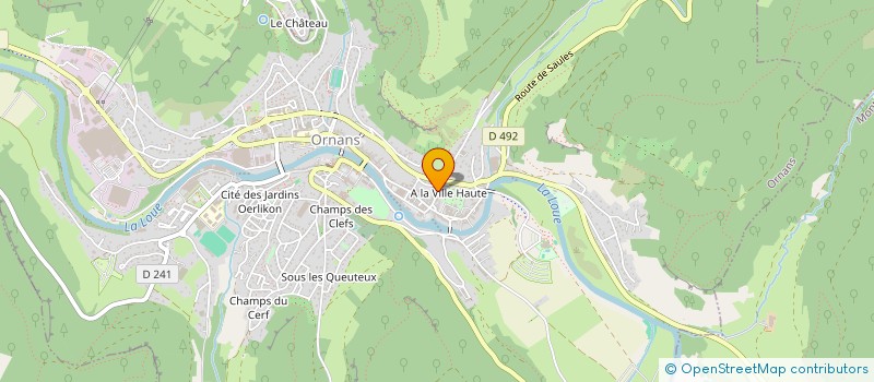 localisation de l'entreprise MONSIEUR VINCENT LECLERE à ORNANS