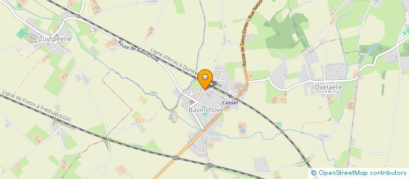 localisation de l'entreprise MONSIEUR VINCENT LECOESTER  BAVINCHOVE