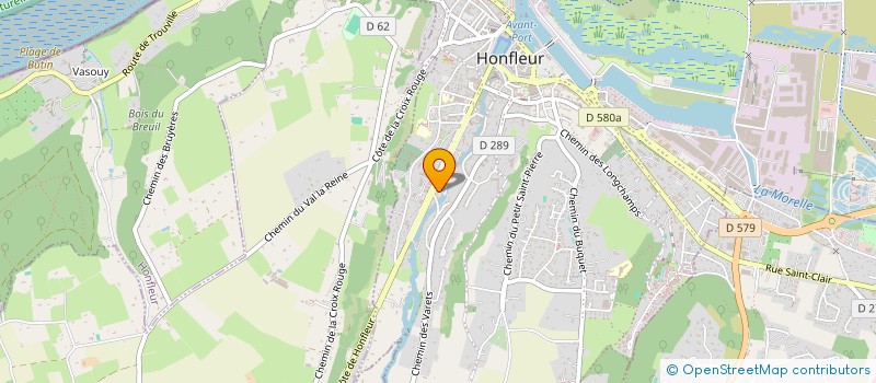 localisation de l'entreprise MONSIEUR VINCENT LECOMTE  HONFLEUR