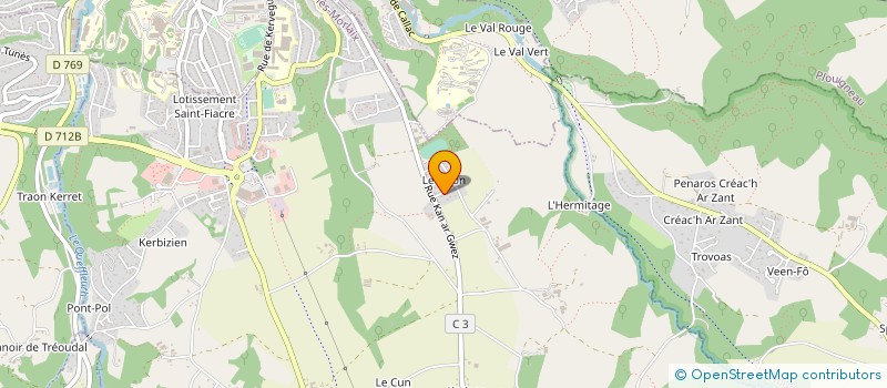 localisation de l'entreprise MONSIEUR VINCENT LECORDIER  PLOURIN-LES-MORLAIX