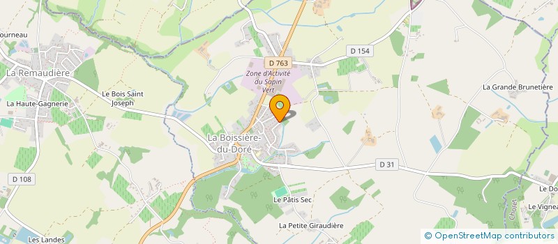 localisation de l'entreprise MONSIEUR VINCENT LEDUC  LA BOISSIERE-DU-DORE