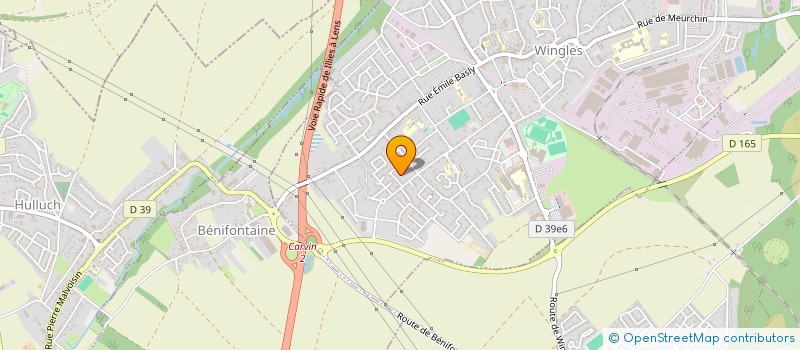 localisation de l'entreprise MONSIEUR VINCENT LEFEBVRE  WINGLES