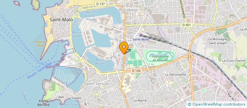 localisation de l'entreprise MONSIEUR VINCENT LEFEUVRE  SAINT-MALO