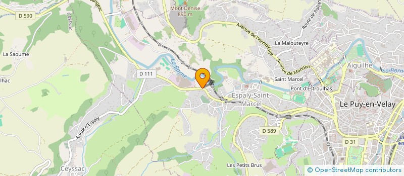 localisation de l'entreprise MONSIEUR VINCENT LEGRAND  ESPALY-SAINT-MARCEL